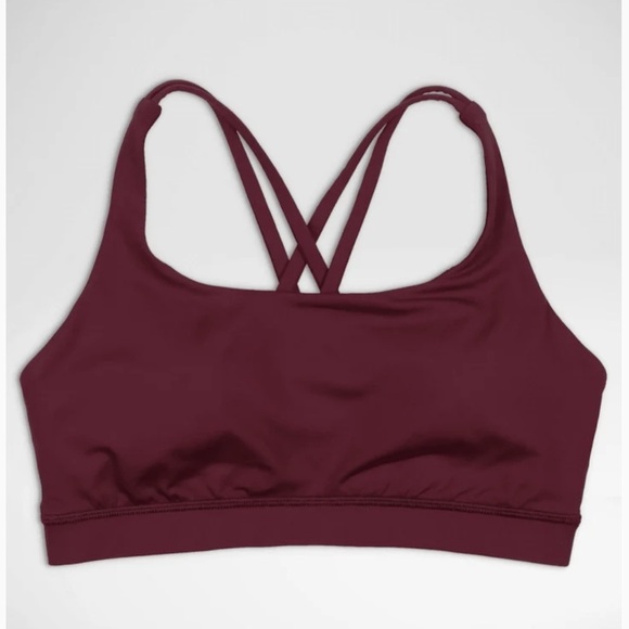 Lululemon Energy Bra Medium Support B–D Cups Garnet 2 NWT - Picture 1 of 5